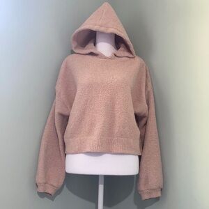 Anthropologie Ruby Moon Cropped Hoodie Sweater